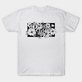 Peace and flowers T-Shirt
